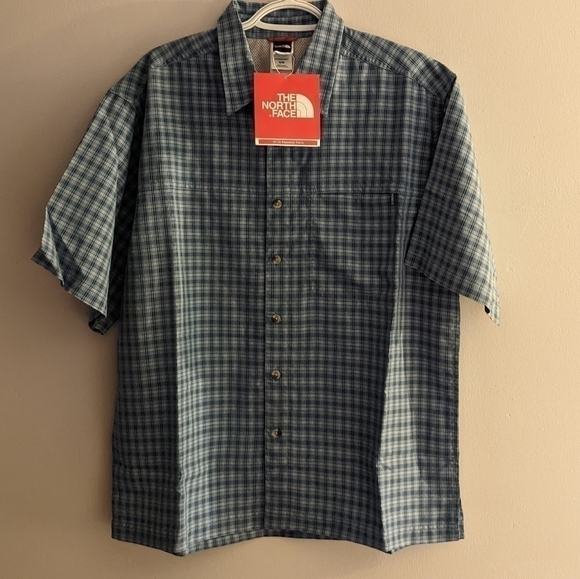 The North Face Other - NWT The North Face Men's Blue Plaid Casual Button Up Shirt Medium UV Protection